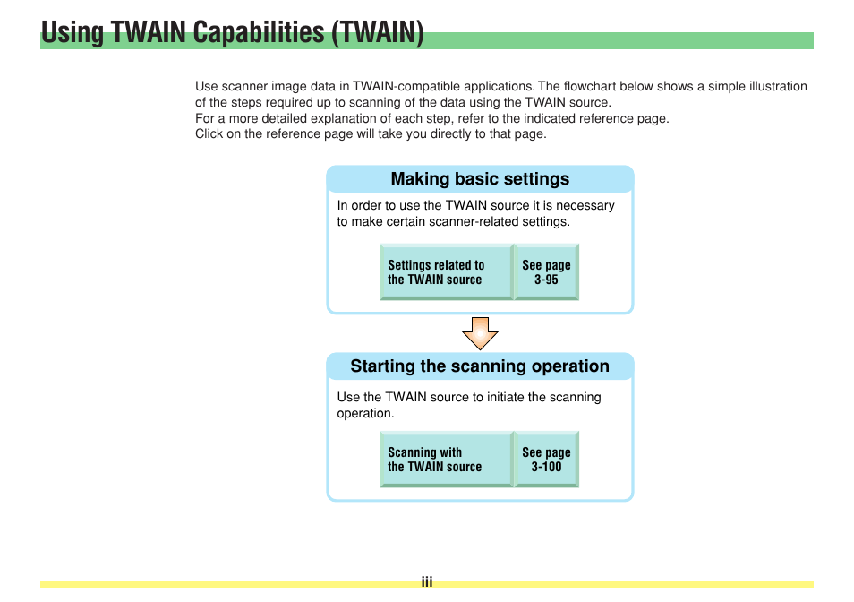 Using twain capabilities (twain), Using twain capabilities | TA Triumph-Adler DC 2025 User Manual | Page 5 / 182