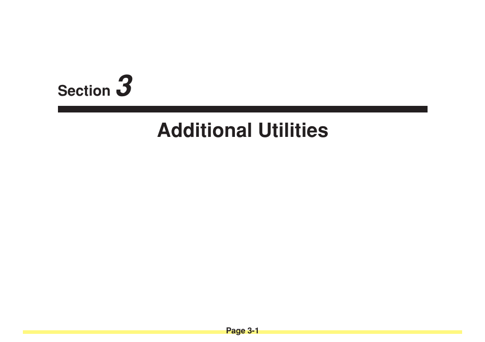 Section 3 additional utilities, Additional utilities -1 | TA Triumph-Adler DC 2025 User Manual | Page 74 / 182