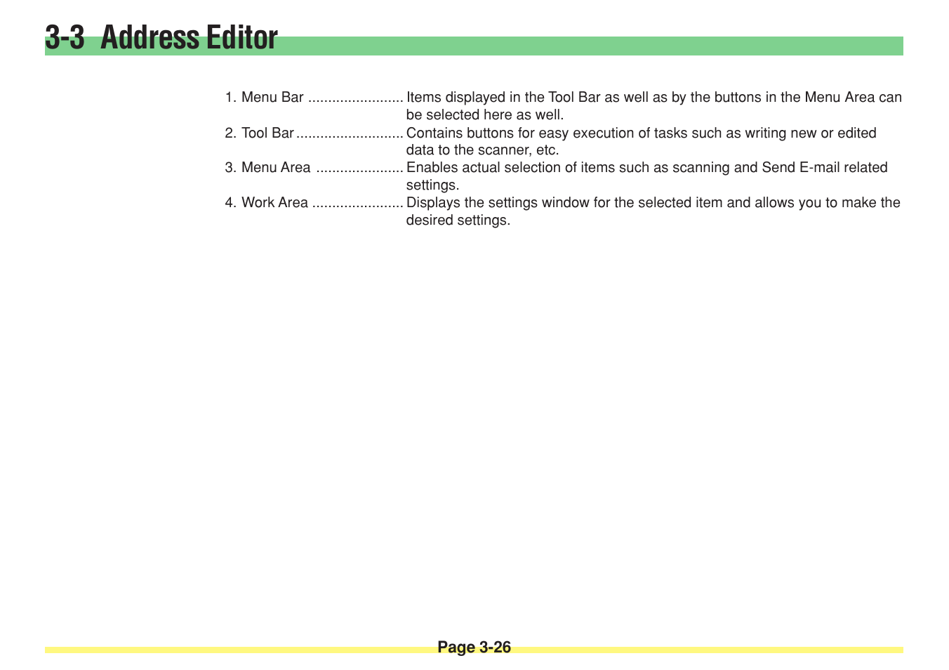 3 address editor | TA Triumph-Adler DC 2025 User Manual | Page 99 / 182