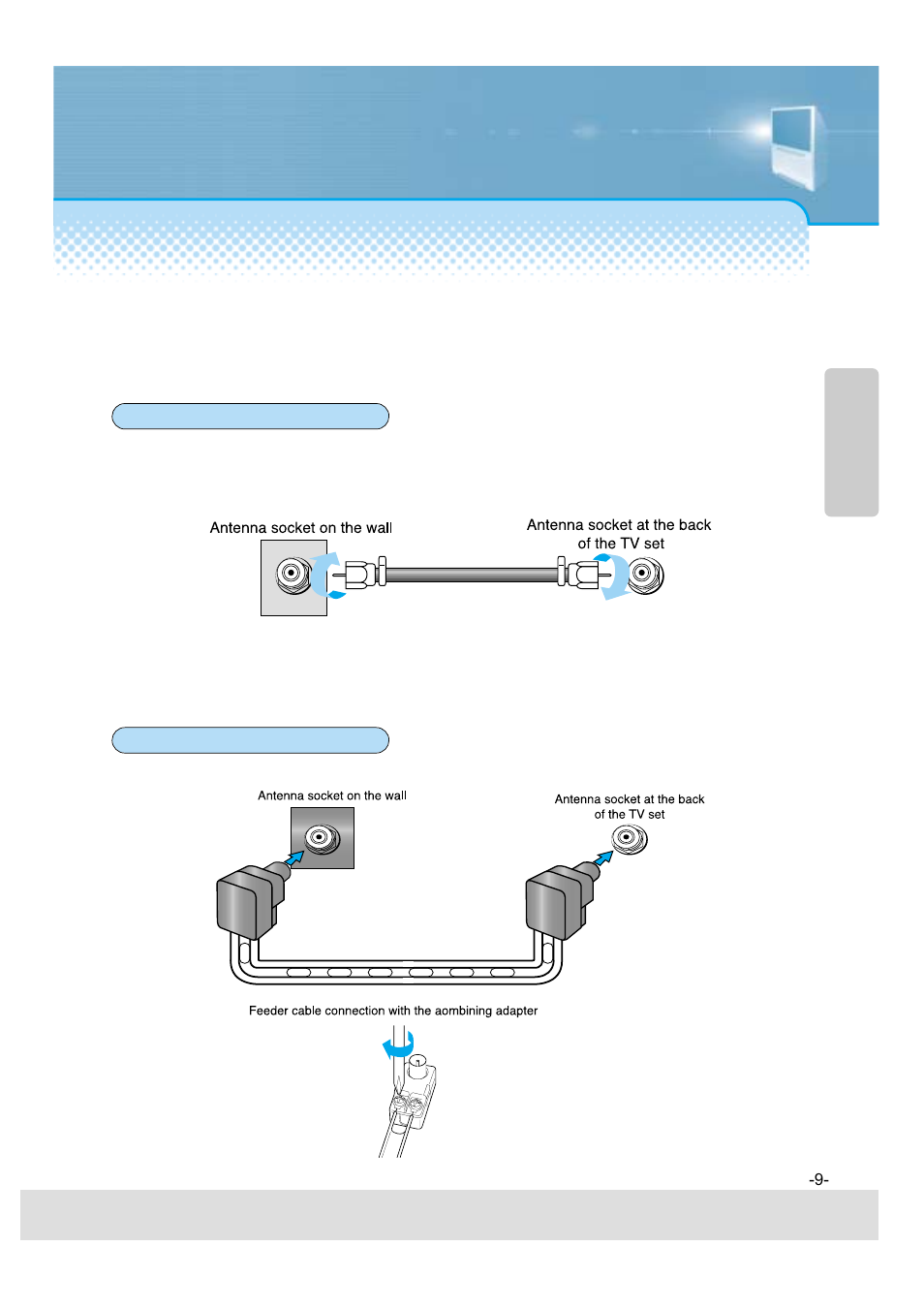 Ctv antenna connection | Daewoo 5520CRA User Manual | Page 10 / 61