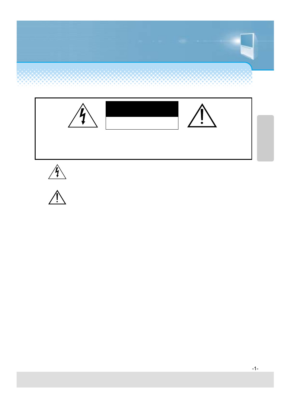 Caution, Projection tv | Daewoo 5520CRA User Manual | Page 2 / 61