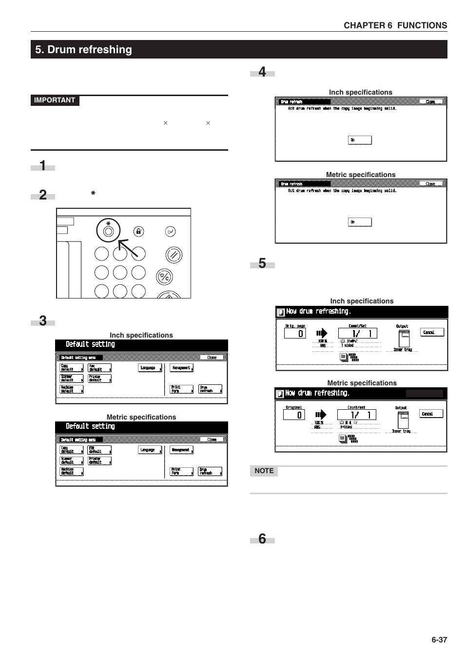 Drum refreshing | TA Triumph-Adler DC 2025 User Manual | Page 111 / 139