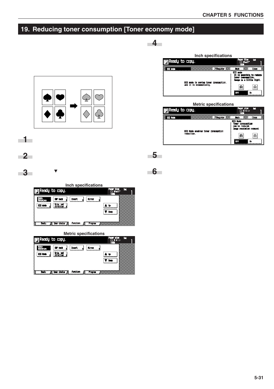 Reducing toner consumption [toner economy mode | TA Triumph-Adler DC 2025 User Manual | Page 63 / 139