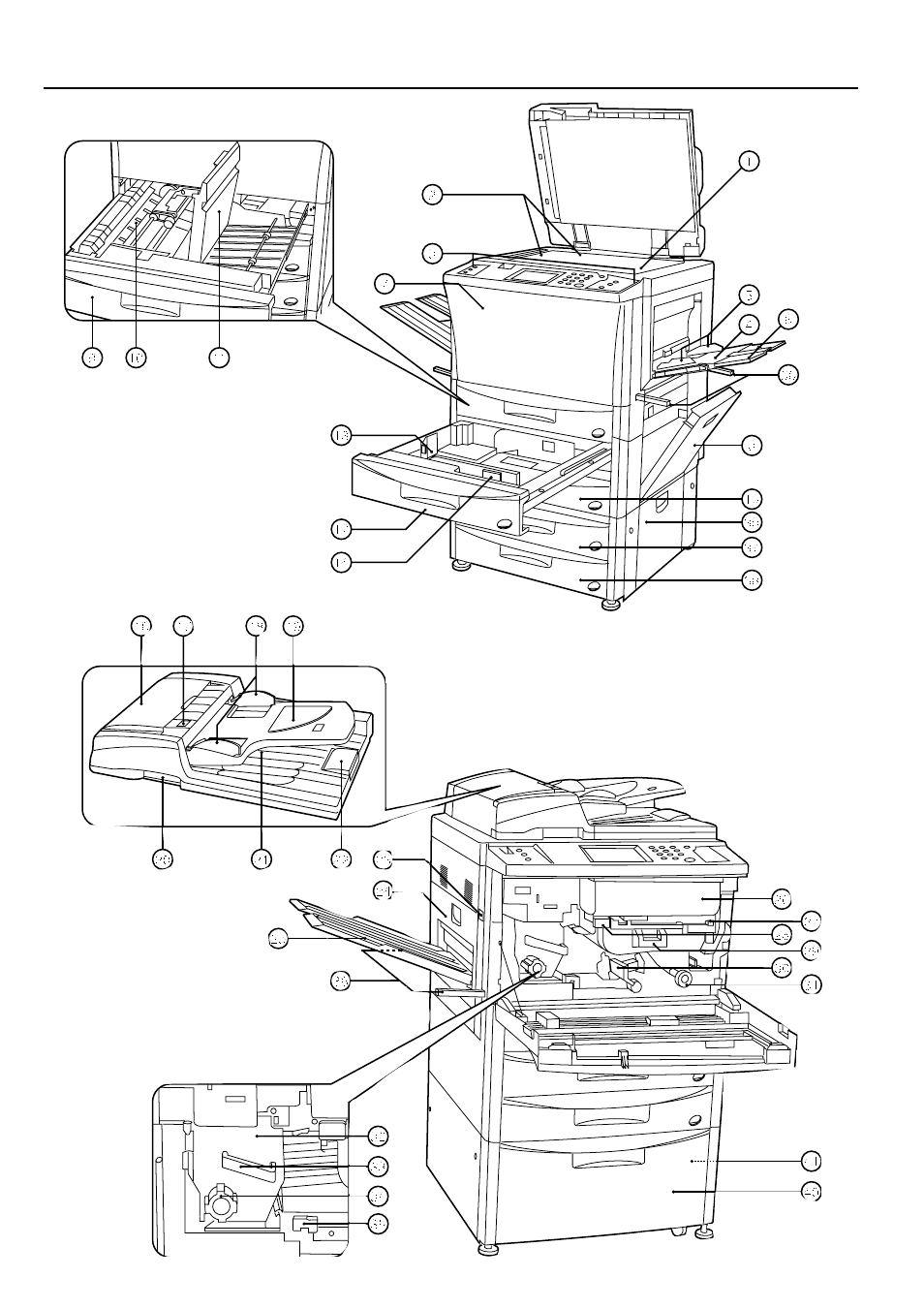 Names of parts | TA Triumph-Adler DC 2042 User Manual | Page 11 / 109