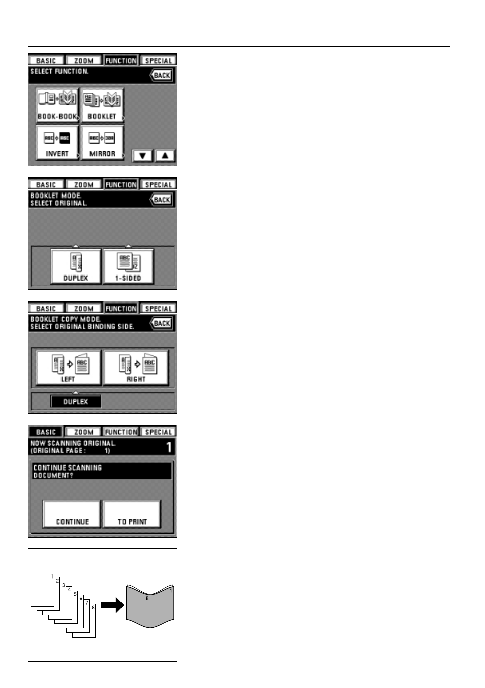 Functions | TA Triumph-Adler DC 2042 User Manual | Page 45 / 109