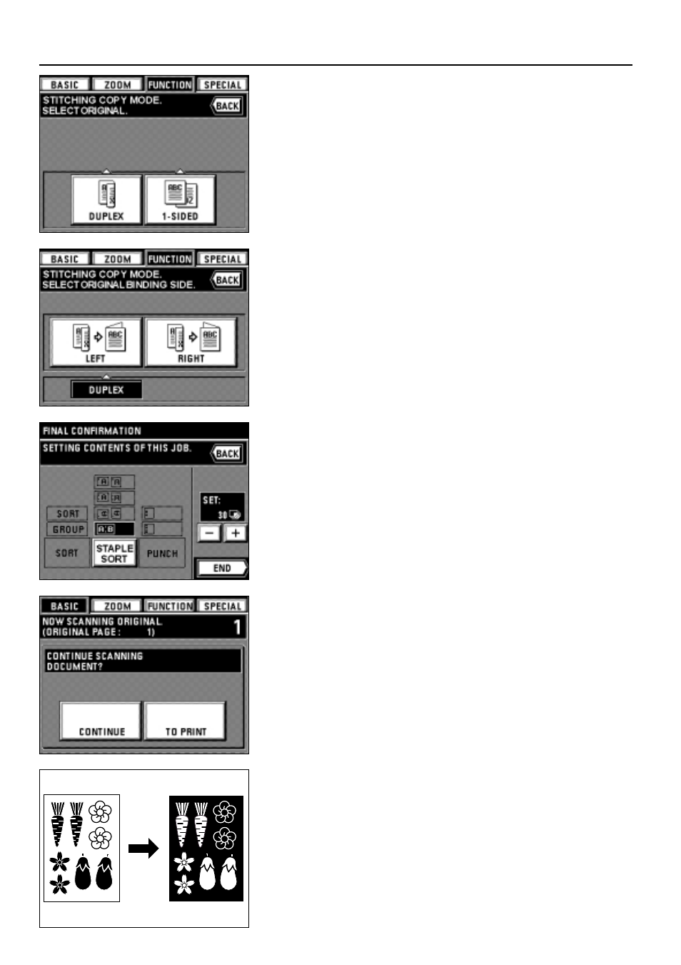 17) inverting black and white [invert copy, Functions | TA Triumph-Adler DC 2042 User Manual | Page 47 / 109