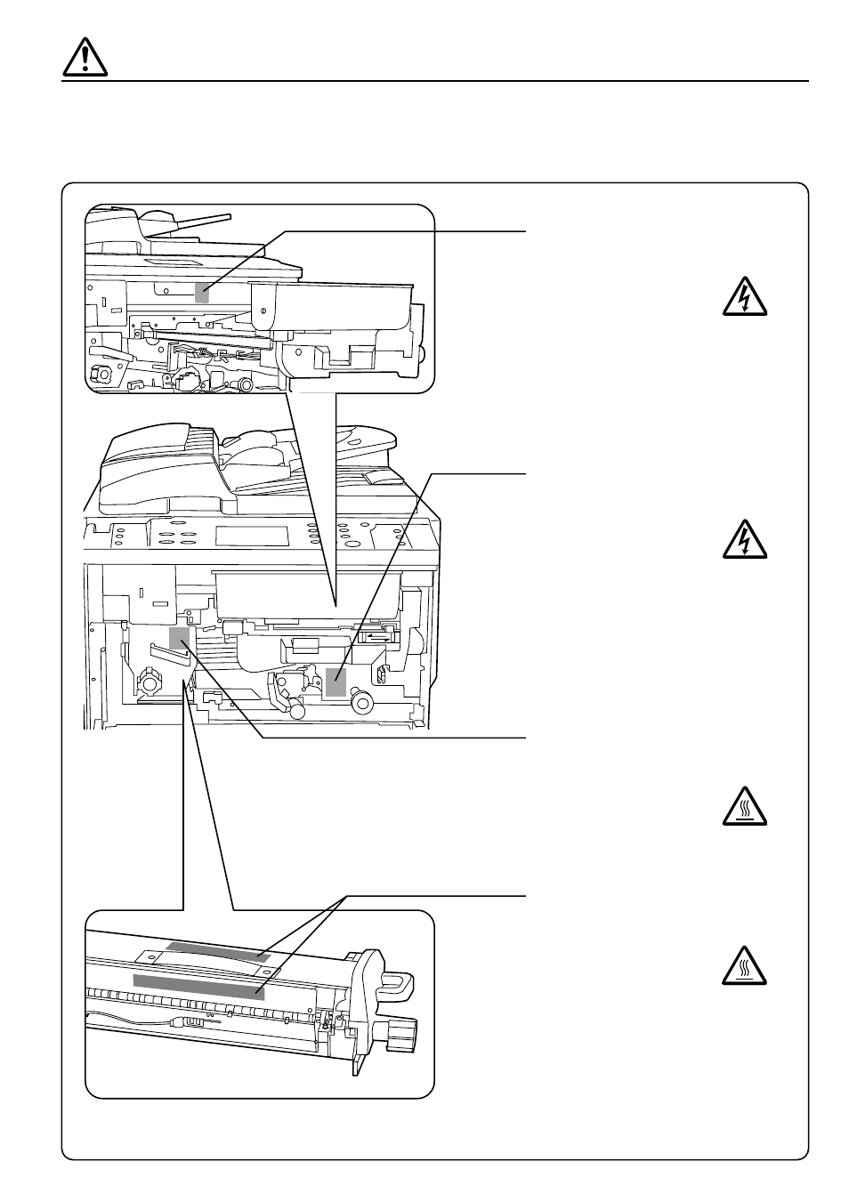 Caution labels | TA Triumph-Adler DC 2042 User Manual | Page 6 / 109