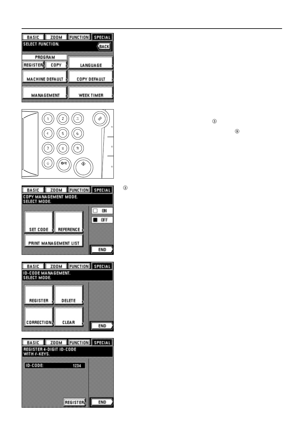 3 how to make the various settings, Copier management | TA Triumph-Adler DC 2042 User Manual | Page 66 / 109
