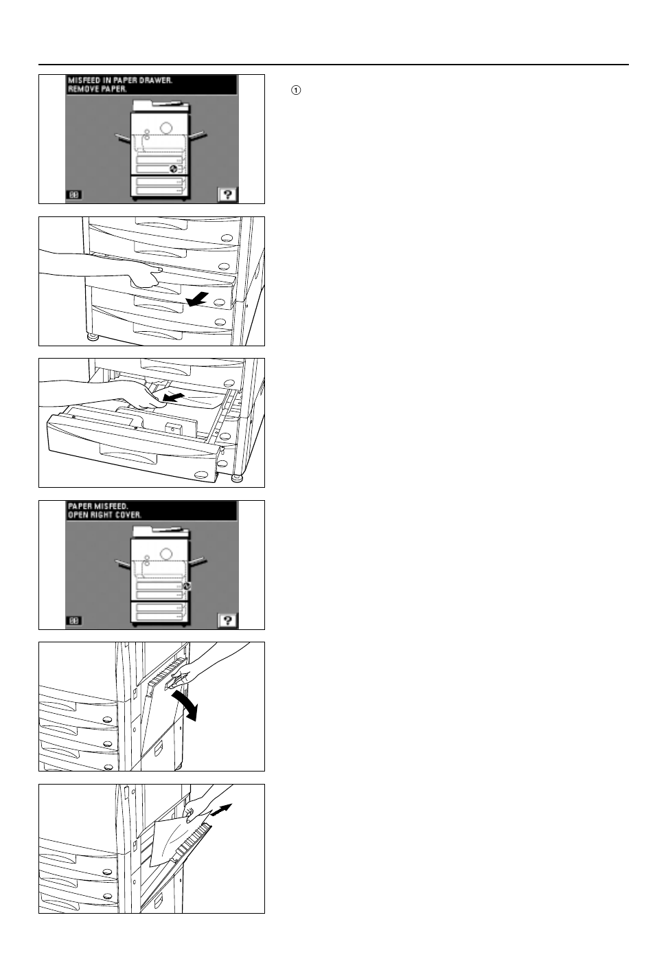 3) removal procedures, When paper misfeeds | TA Triumph-Adler DC 2042 User Manual | Page 91 / 109