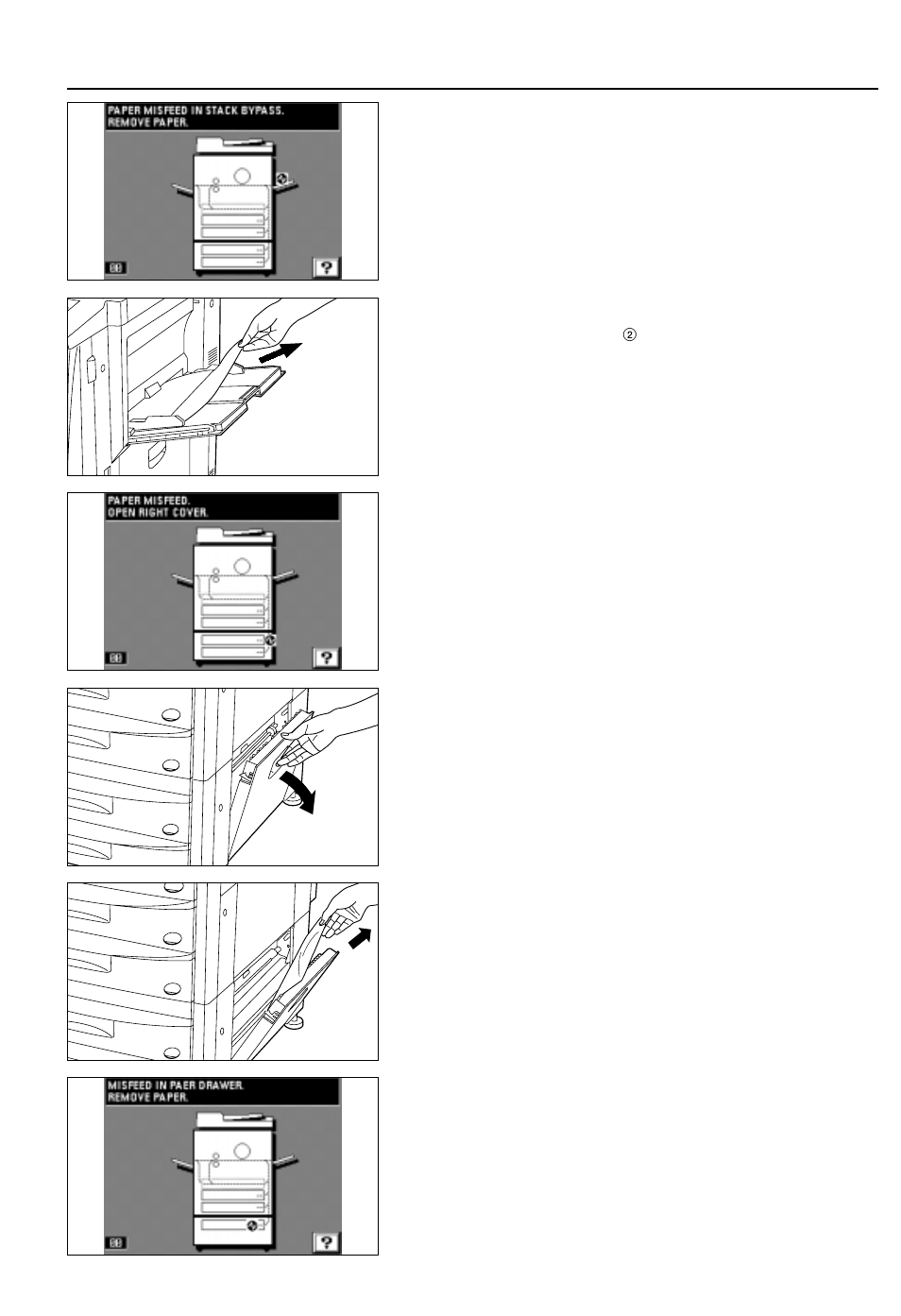 When paper misfeeds | TA Triumph-Adler DC 2042 User Manual | Page 92 / 109