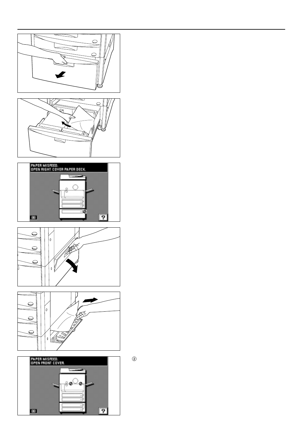 When paper misfeeds | TA Triumph-Adler DC 2042 User Manual | Page 93 / 109