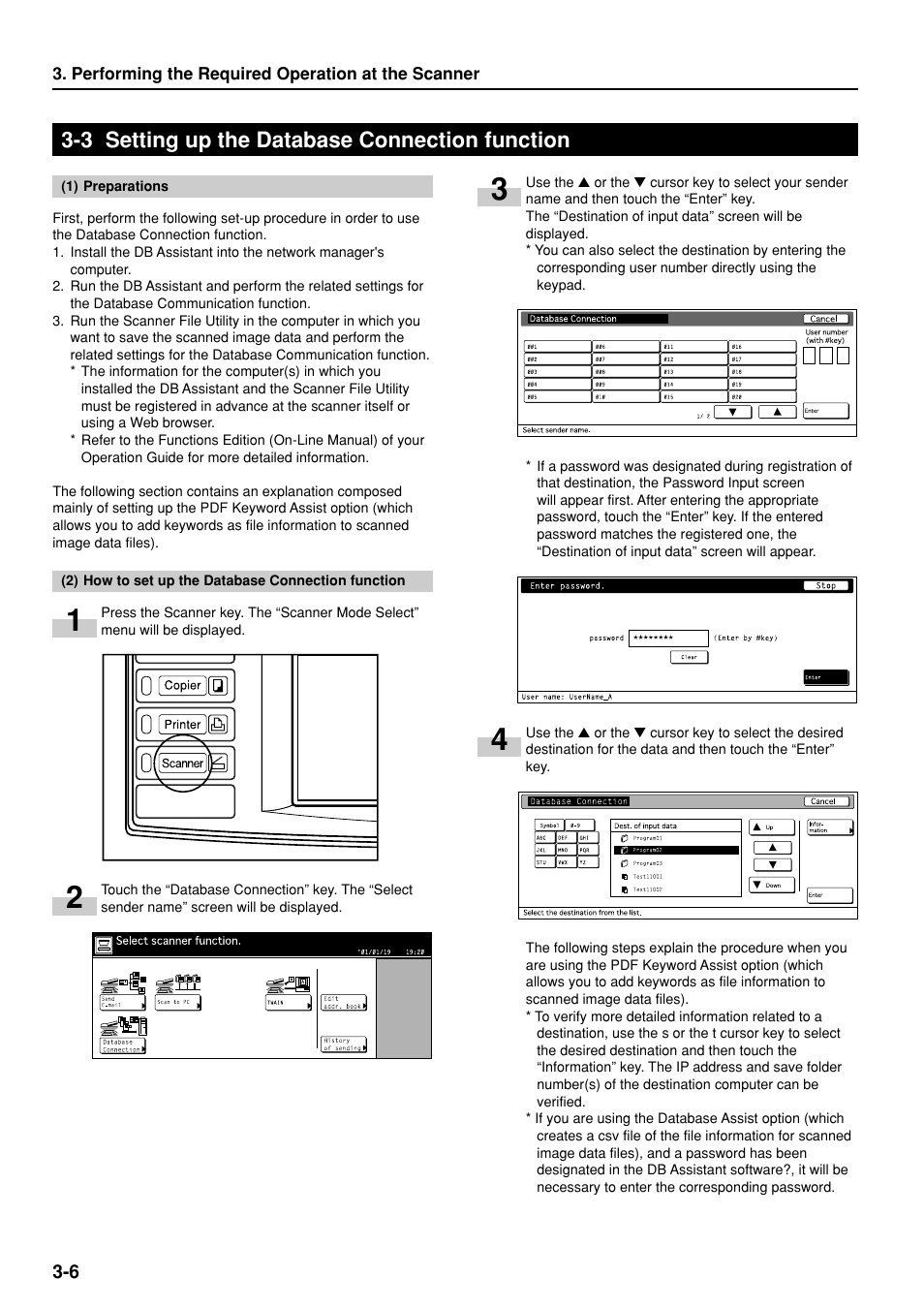 3 setting up the database connection function | TA Triumph-Adler DC 2045 User Manual | Page 24 / 32