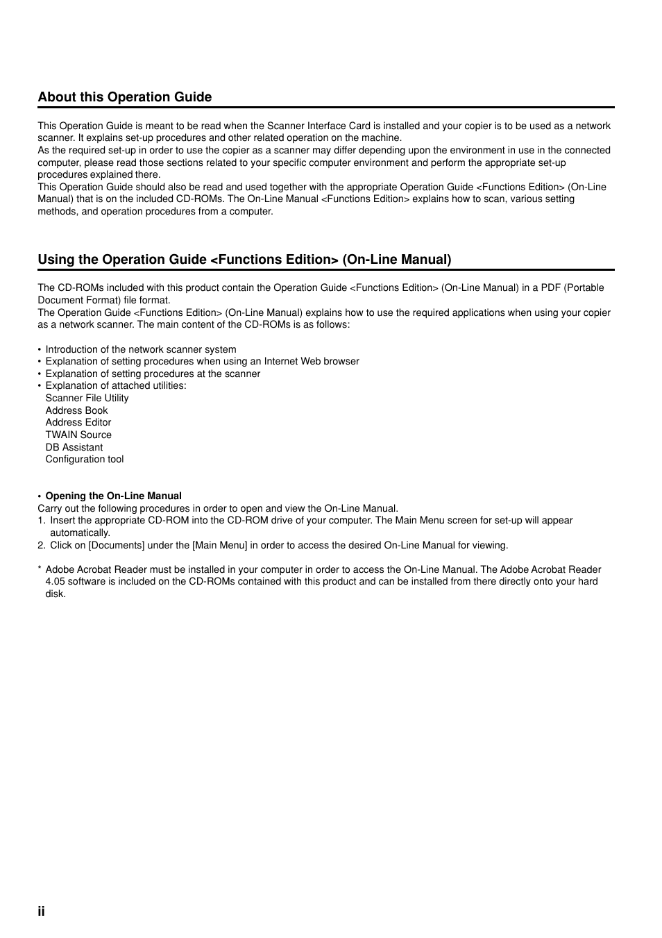 Ii about this operation guide | TA Triumph-Adler DC 2045 User Manual | Page 4 / 32