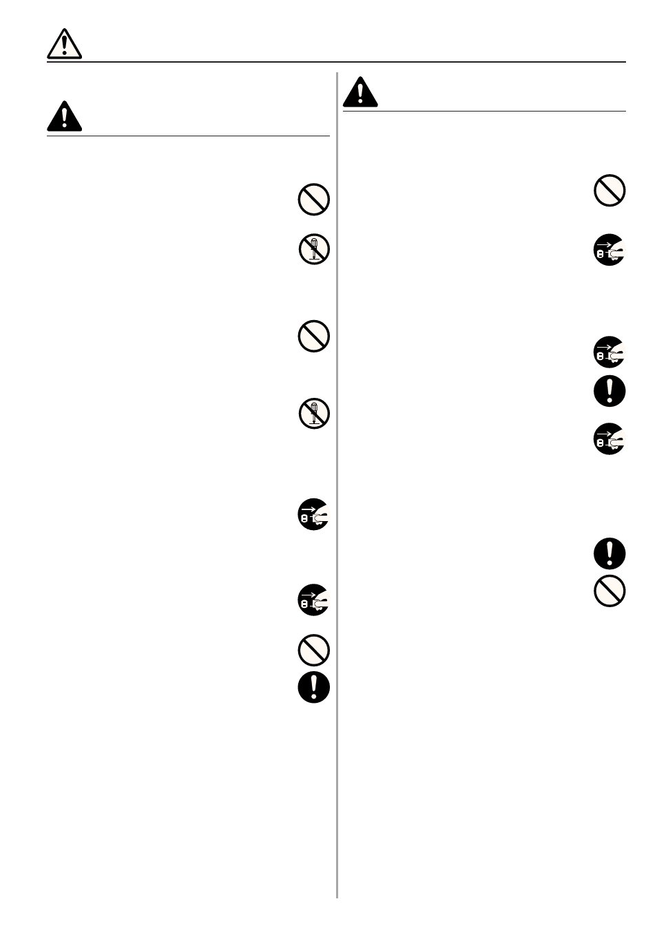 Caution, Warning, Precautions for use | Cautions when using the copier | TA Triumph-Adler DC 2045 User Manual | Page 11 / 244