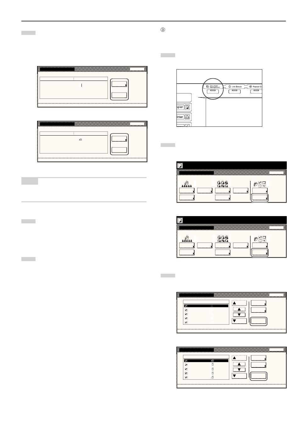 Select function, Metric specifications | TA Triumph-Adler DC 2045 User Manual | Page 115 / 244