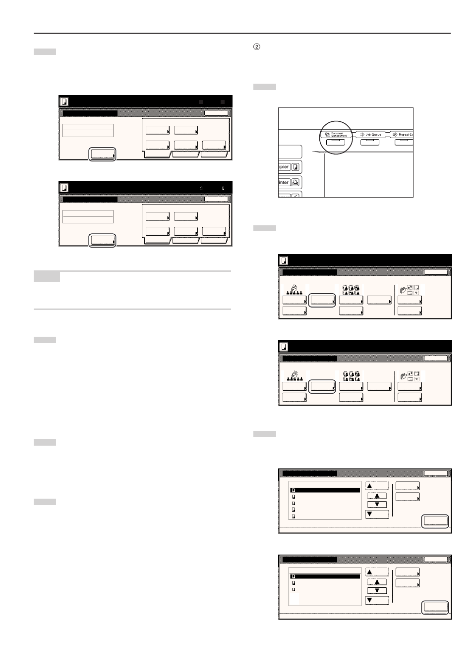Ready to register document(s), Select function, Metric specifications | TA Triumph-Adler DC 2045 User Manual | Page 117 / 244