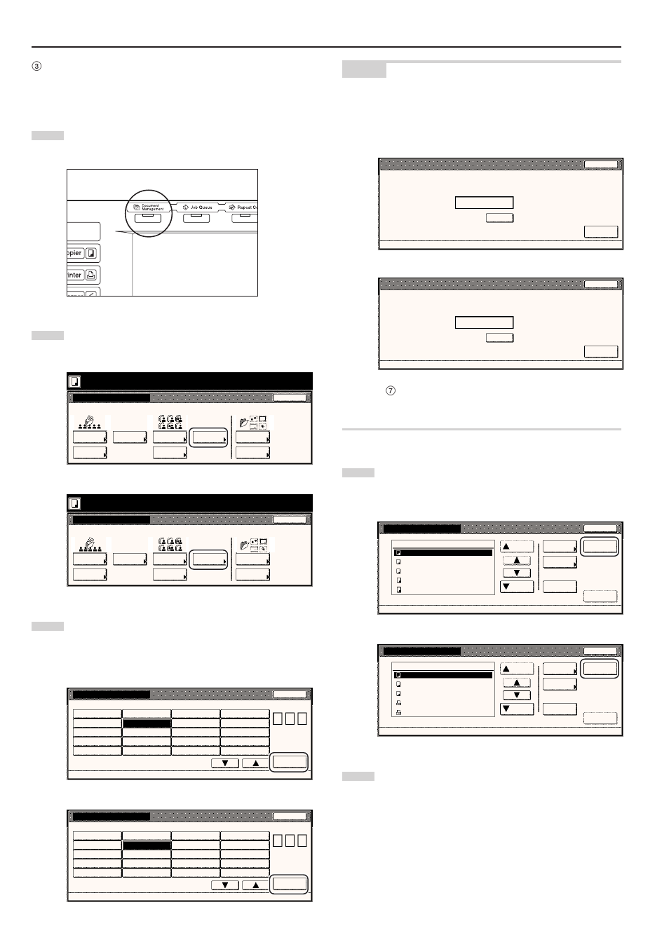 Select function, Metric specifications | TA Triumph-Adler DC 2045 User Manual | Page 124 / 244
