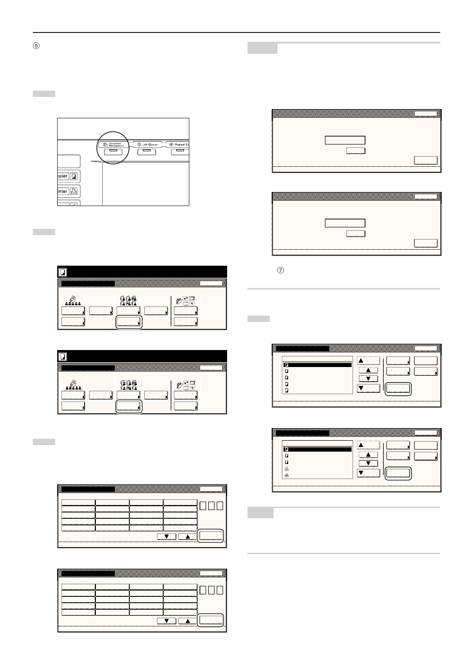 Select function, Metric specifications | TA Triumph-Adler DC 2045 User Manual | Page 127 / 244