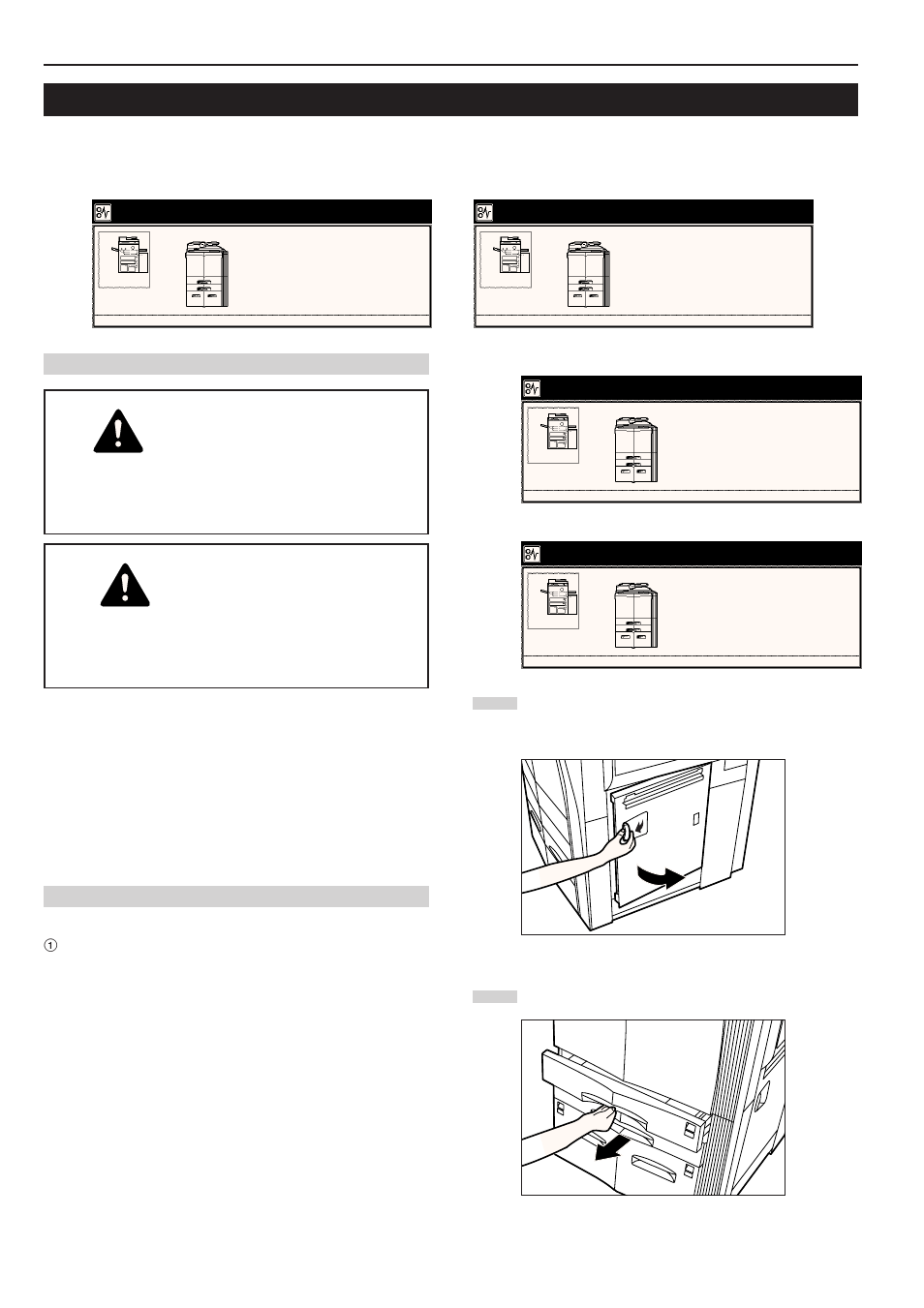 Warning, Caution, If paper jams | TA Triumph-Adler DC 2045 User Manual | Page 222 / 244