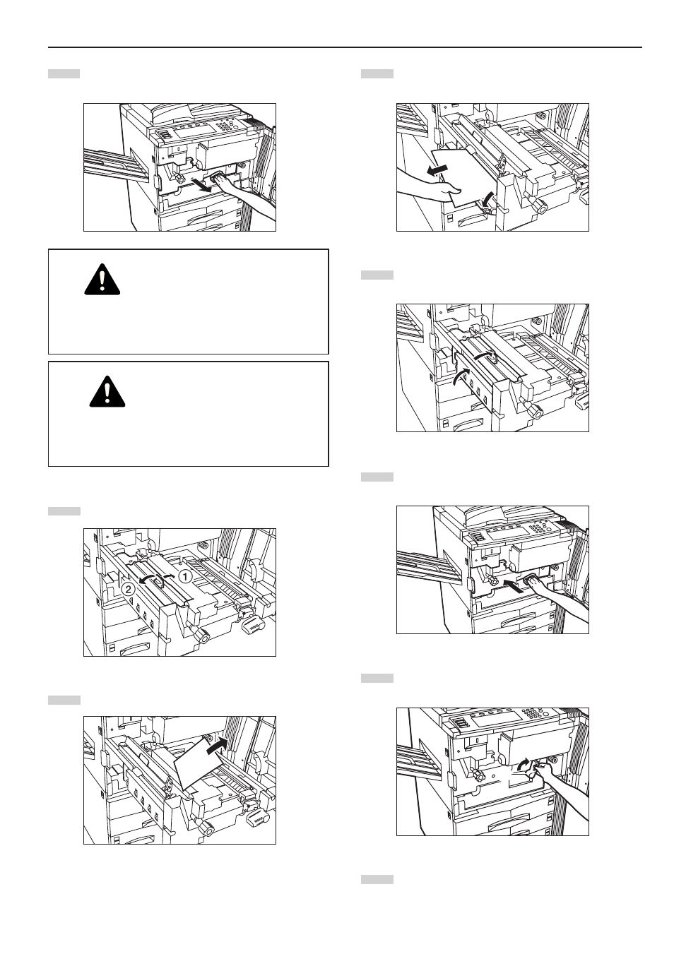 Warning, Caution | TA Triumph-Adler DC 2045 User Manual | Page 229 / 244