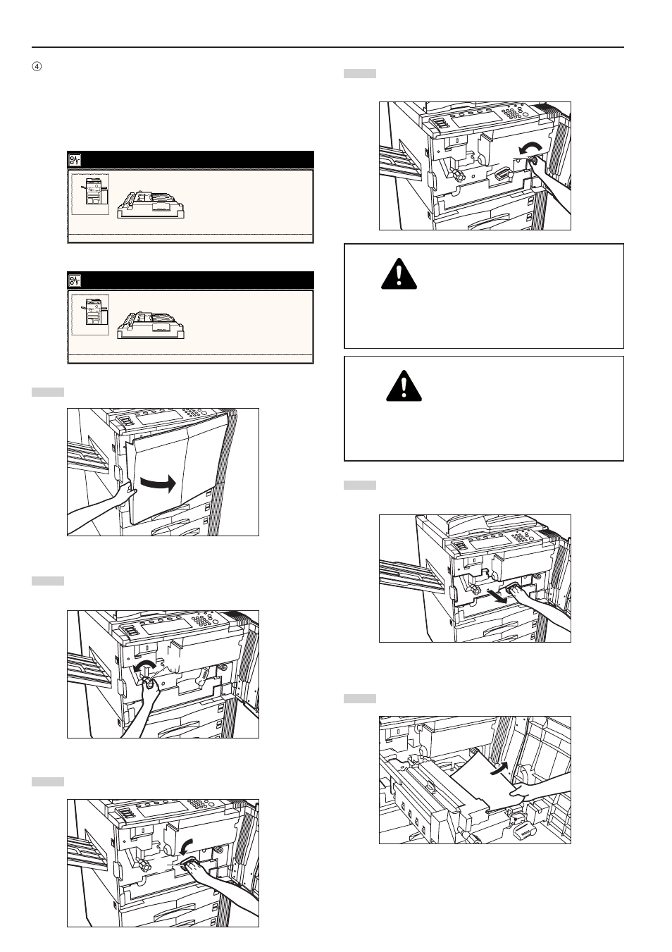 Warning, Caution | TA Triumph-Adler DC 2045 User Manual | Page 230 / 244