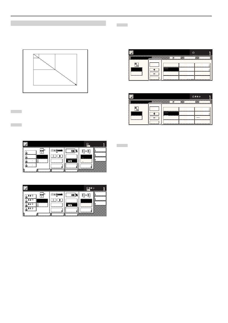 2) zoom mode, Ready to copy, Set the original to be copied | Inch specifications metric specifications | TA Triumph-Adler DC 2045 User Manual | Page 36 / 244