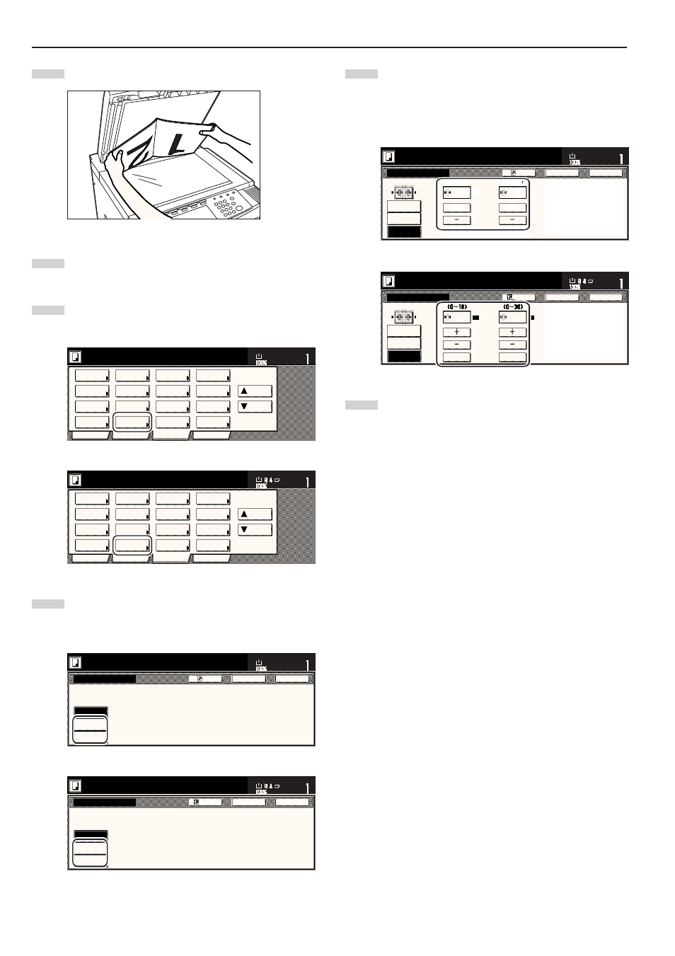 Ready to copy, Set the original to be copied, Metric specifications | Press the [start] key. copying will start | TA Triumph-Adler DC 2045 User Manual | Page 54 / 244