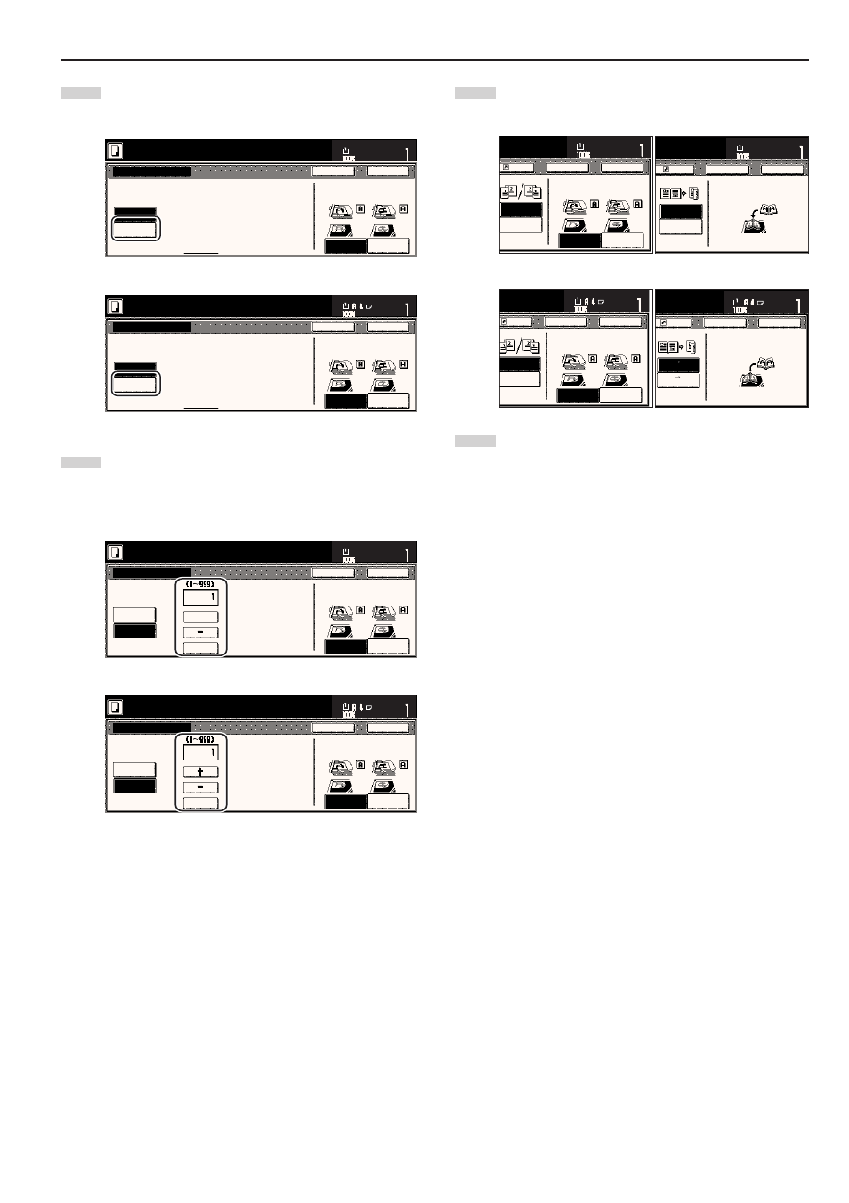 Ready to copy, Metric specifications, Press the [start] key. copying will start | TA Triumph-Adler DC 2045 User Manual | Page 61 / 244