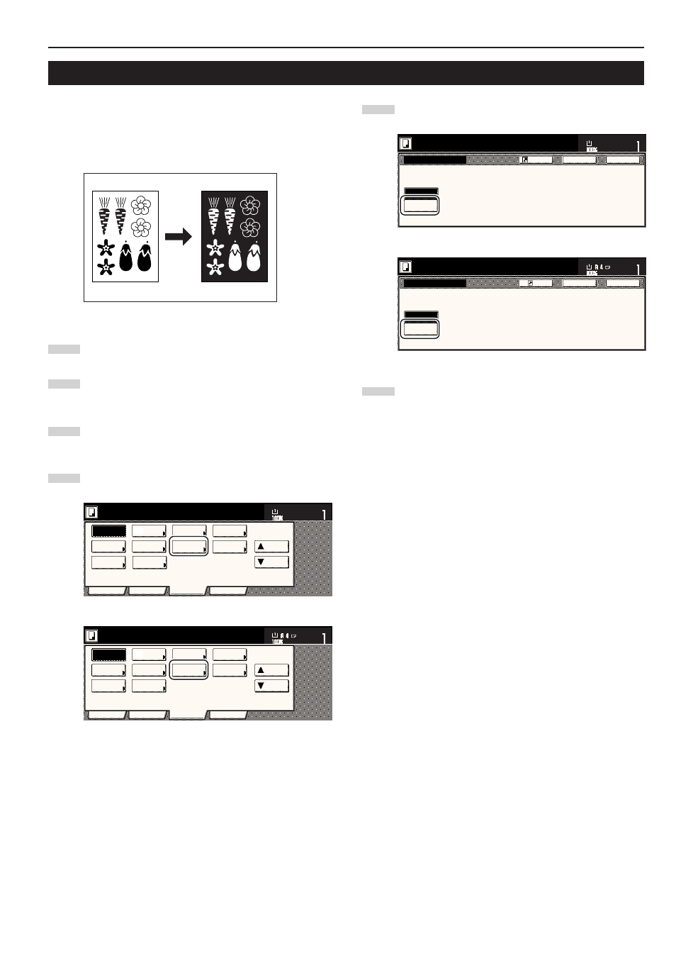 Inverting black and white [invert mode, Ready to copy | TA Triumph-Adler DC 2045 User Manual | Page 81 / 244