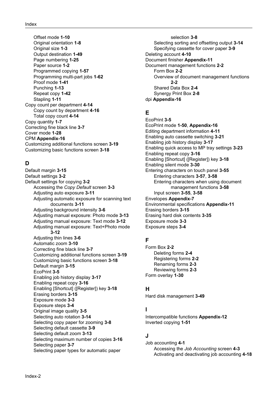 TA Triumph-Adler DC 2060 User Manual | Page 206 / 210