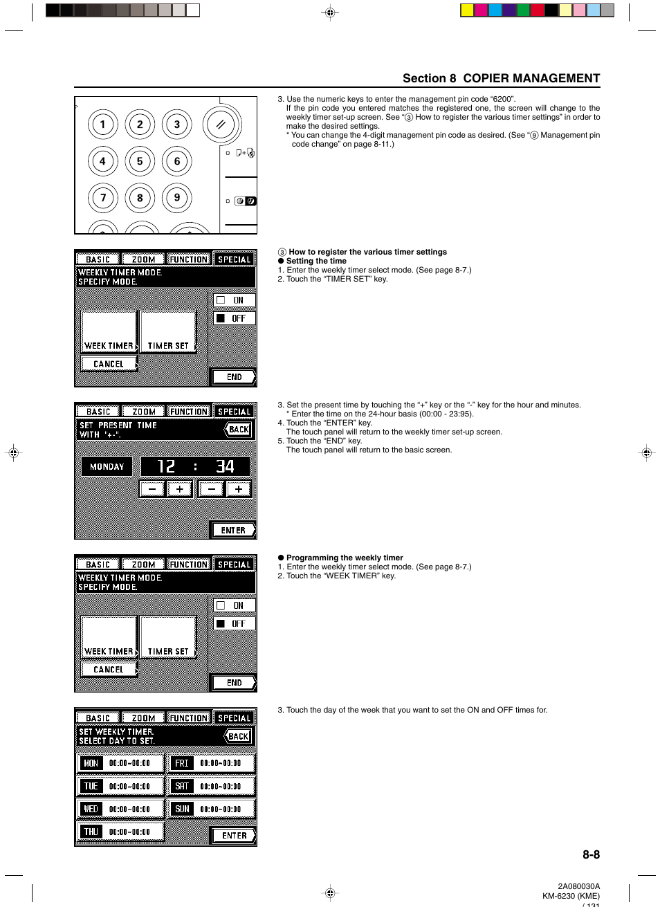 3 how to register the various timer settings, 3 how to register the various timer settings -8 | TA Triumph-Adler DC 2062 User Manual | Page 105 / 165