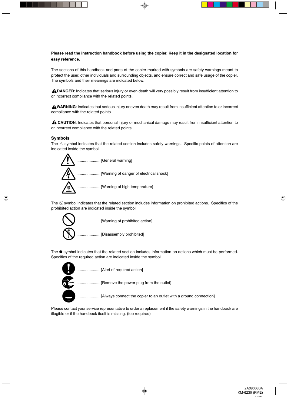 TA Triumph-Adler DC 2062 User Manual | Page 3 / 165