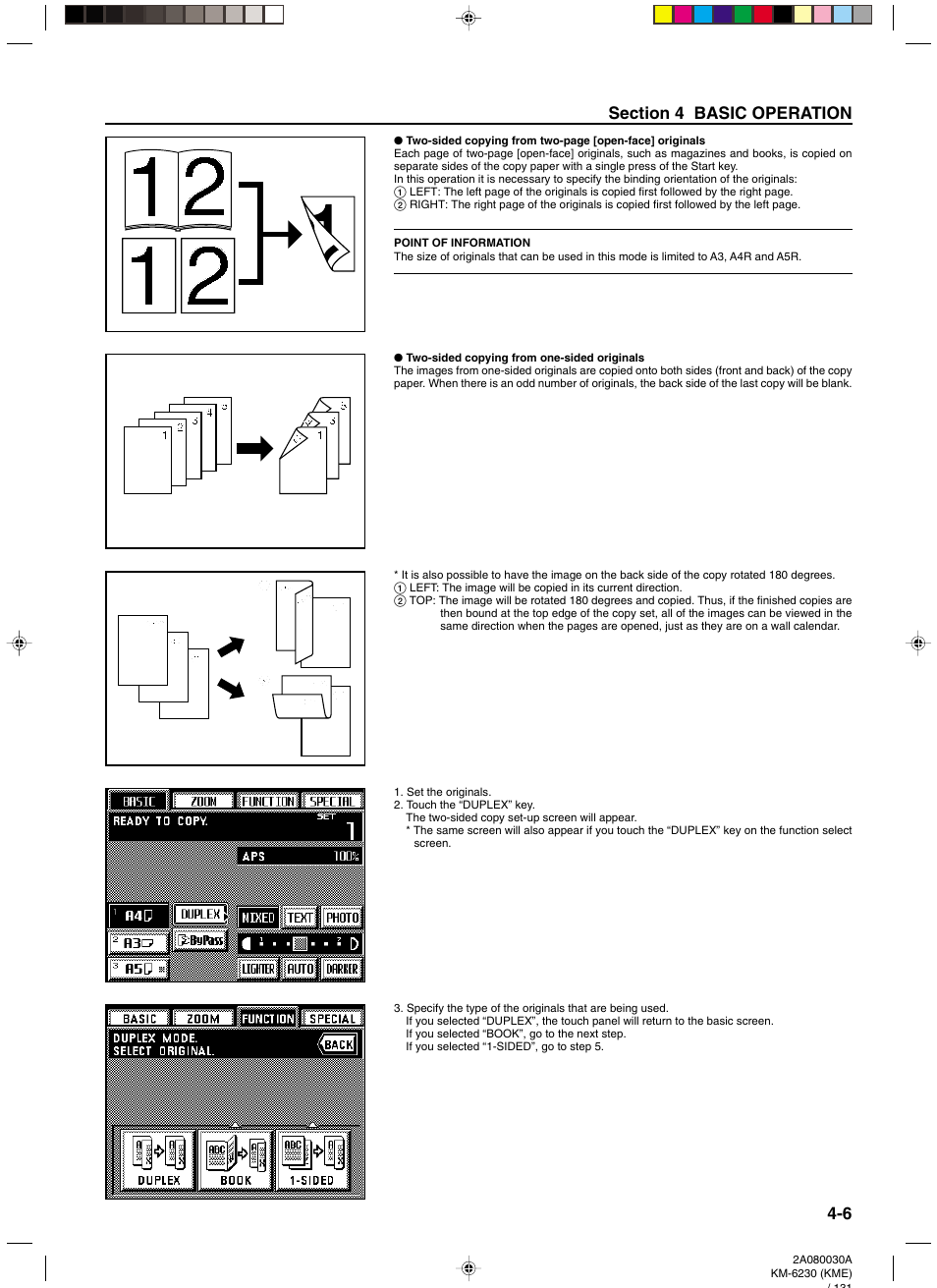 Two-sided copying from one-sided originals | TA Triumph-Adler DC 2062 User Manual | Page 33 / 165