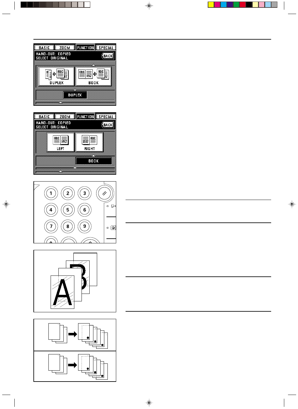 Copying onto the backing sheet, Leaving the backing sheet blank | TA Triumph-Adler DC 2062 User Manual | Page 54 / 165