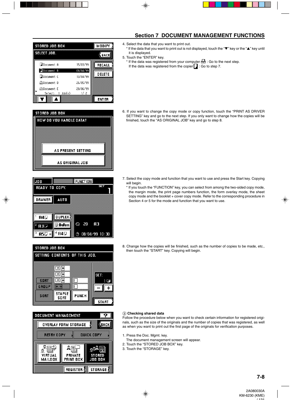 3 checking shared data, 3 checking shared data -8 | TA Triumph-Adler DC 2062 User Manual | Page 86 / 165