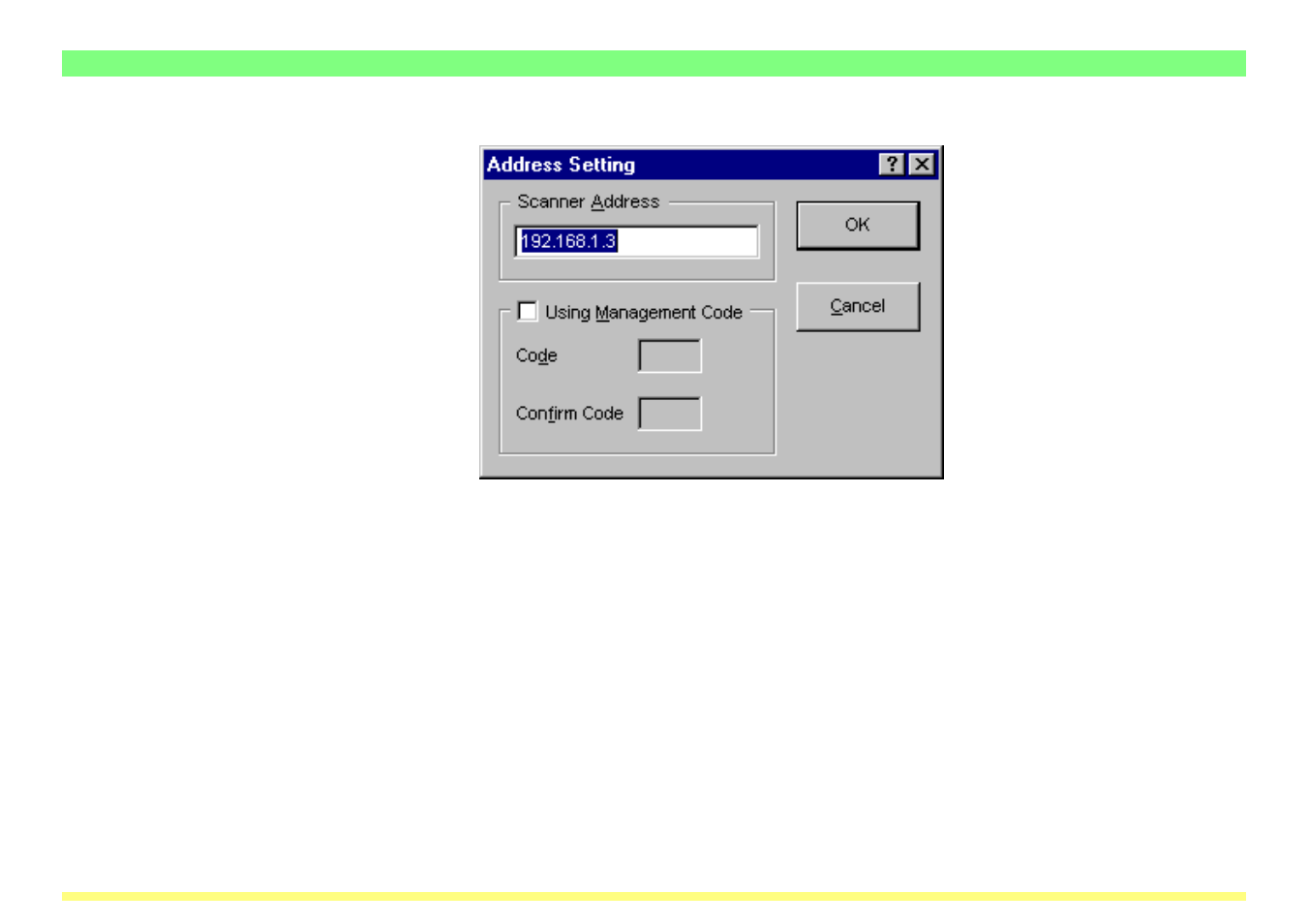 7 changing the scanner’s ip address | TA Triumph-Adler DC 2062 User Manual | Page 33 / 106