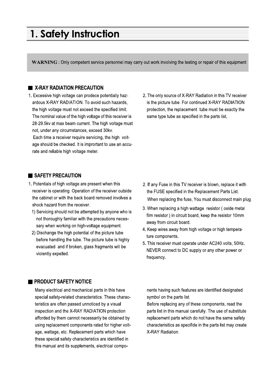 Daewoo DSC-3270E User Manual | Page 3 / 60