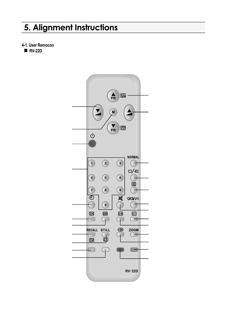 Alignment instructions | Daewoo DSC-3270E User Manual | Page 6 / 60