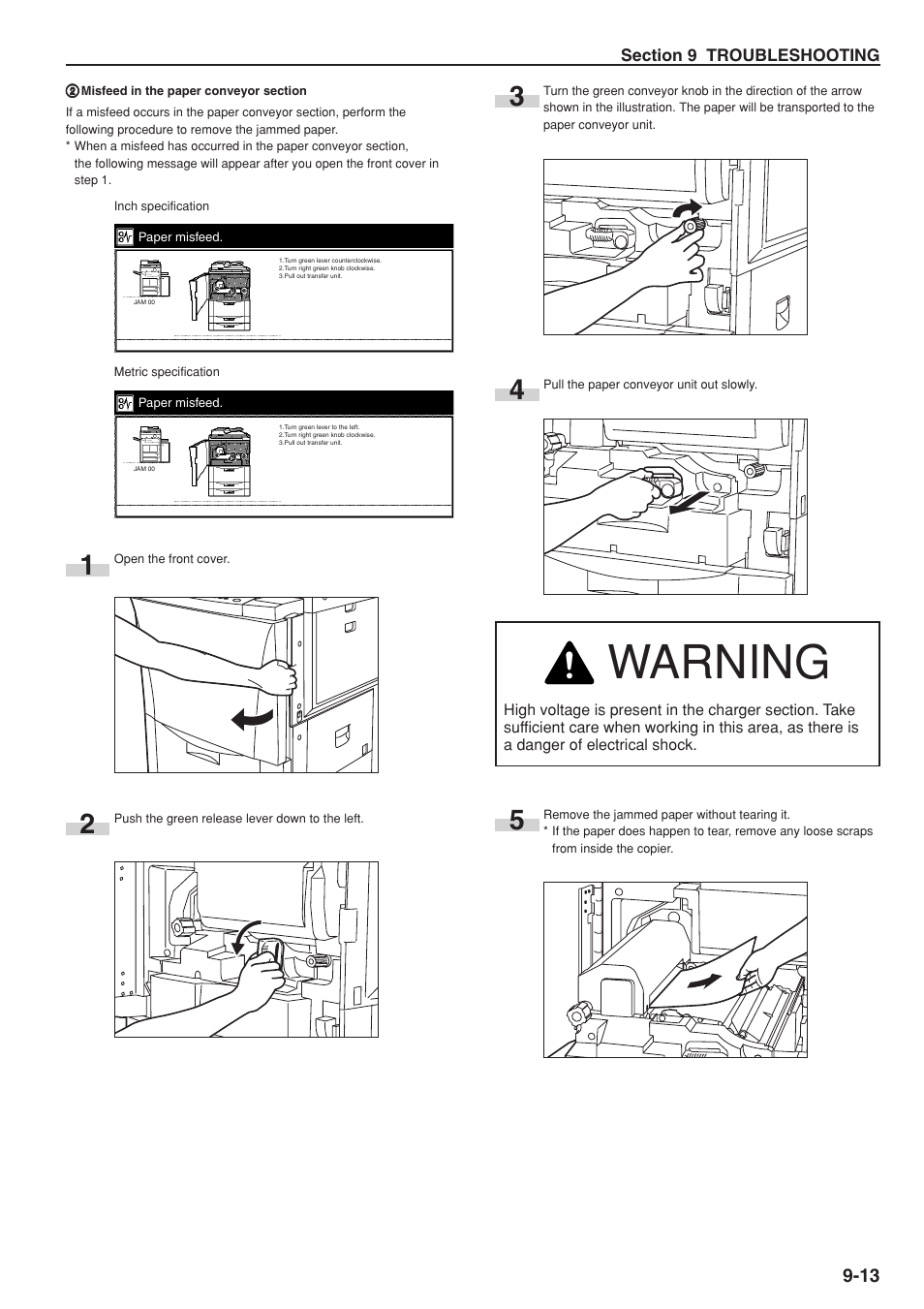 Warning | TA Triumph-Adler DC 2075 User Manual | Page 243 / 263