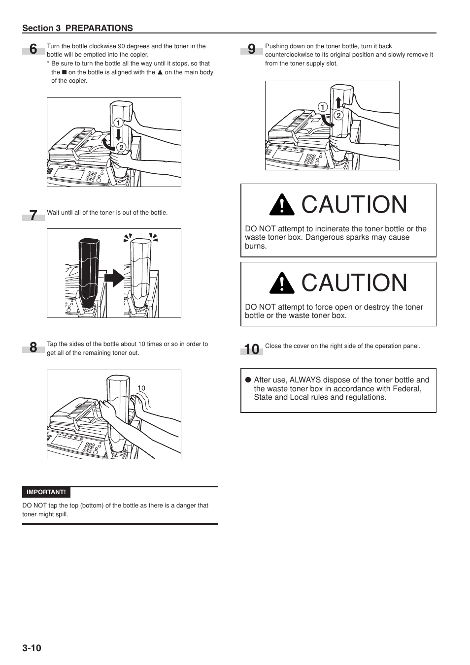 Caution | TA Triumph-Adler DC 2075 User Manual | Page 30 / 263