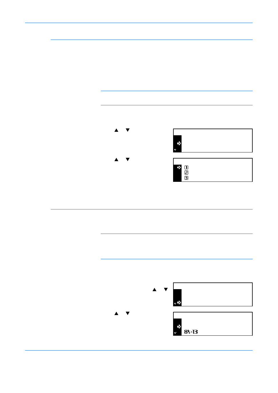 Auto cassette switching, Paper size (cassettes 1 to 4) | TA Triumph-Adler DC 2116 User Manual | Page 98 / 161