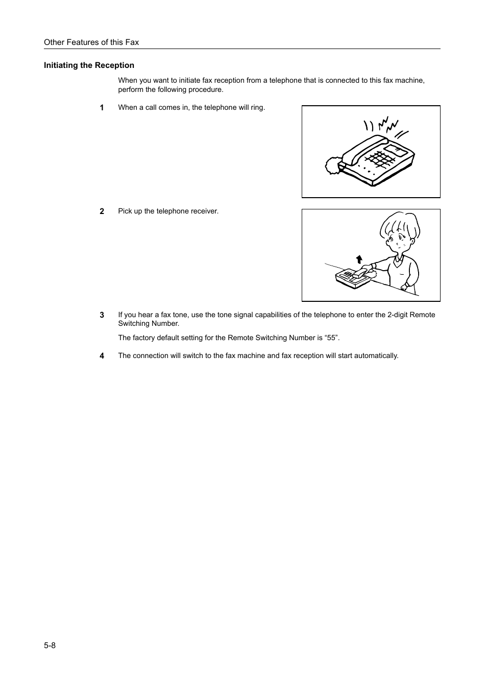 Initiating the reception, Initiating the reception -8 | TA Triumph-Adler DC 2116 User Manual | Page 104 / 219