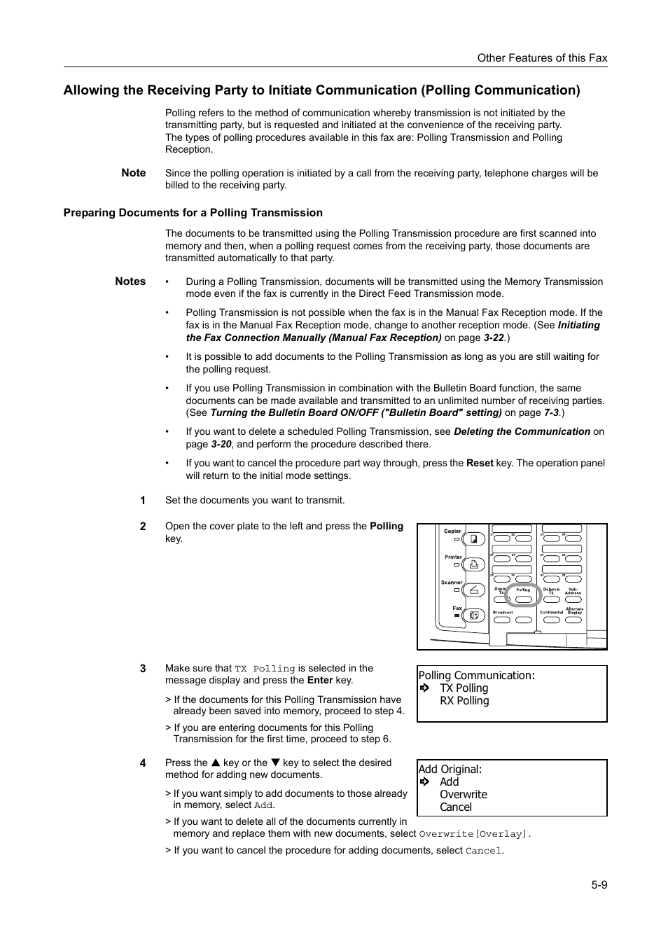 Preparing documents for a polling transmission, Preparing documents for a polling transmission -9 | TA Triumph-Adler DC 2116 User Manual | Page 105 / 219