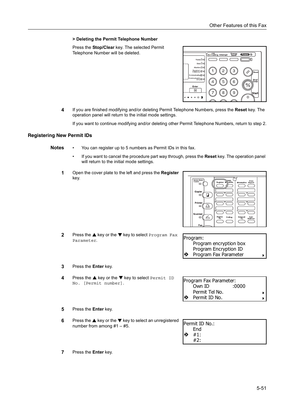 Registering new permit ids, Registering new permit ids -51 | TA Triumph-Adler DC 2116 User Manual | Page 147 / 219