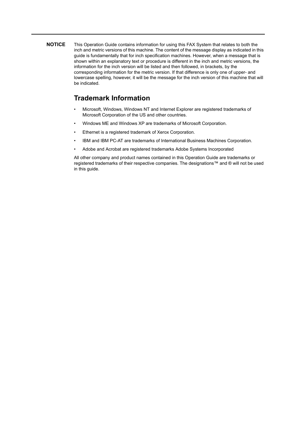 Trademark information | TA Triumph-Adler DC 2116 User Manual | Page 2 / 219
