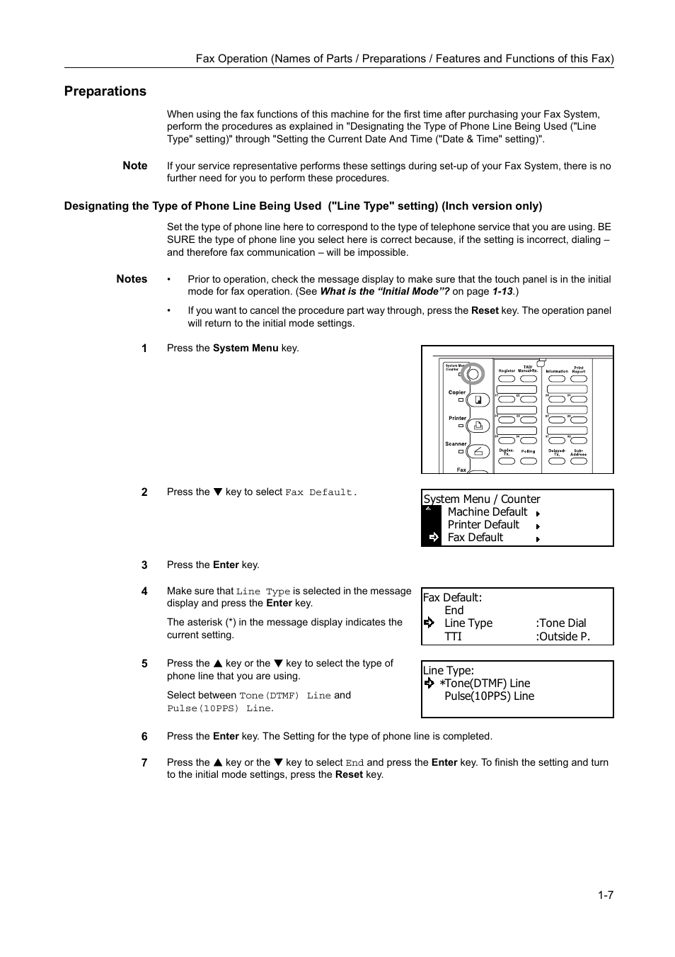 Preparations, Preparations -7 | TA Triumph-Adler DC 2116 User Manual | Page 21 / 219