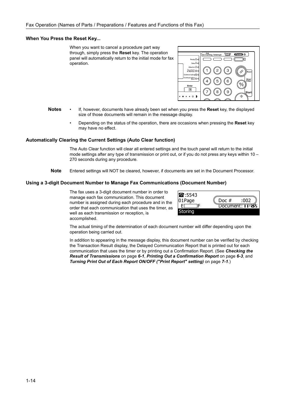When you press the reset key | TA Triumph-Adler DC 2116 User Manual | Page 28 / 219
