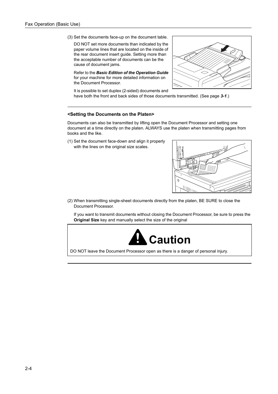 Caution | TA Triumph-Adler DC 2116 User Manual | Page 40 / 219