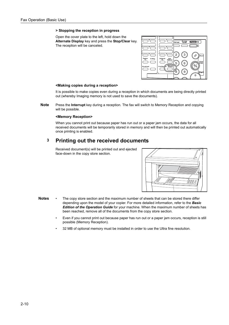 Printing out the received documents | TA Triumph-Adler DC 2116 User Manual | Page 46 / 219