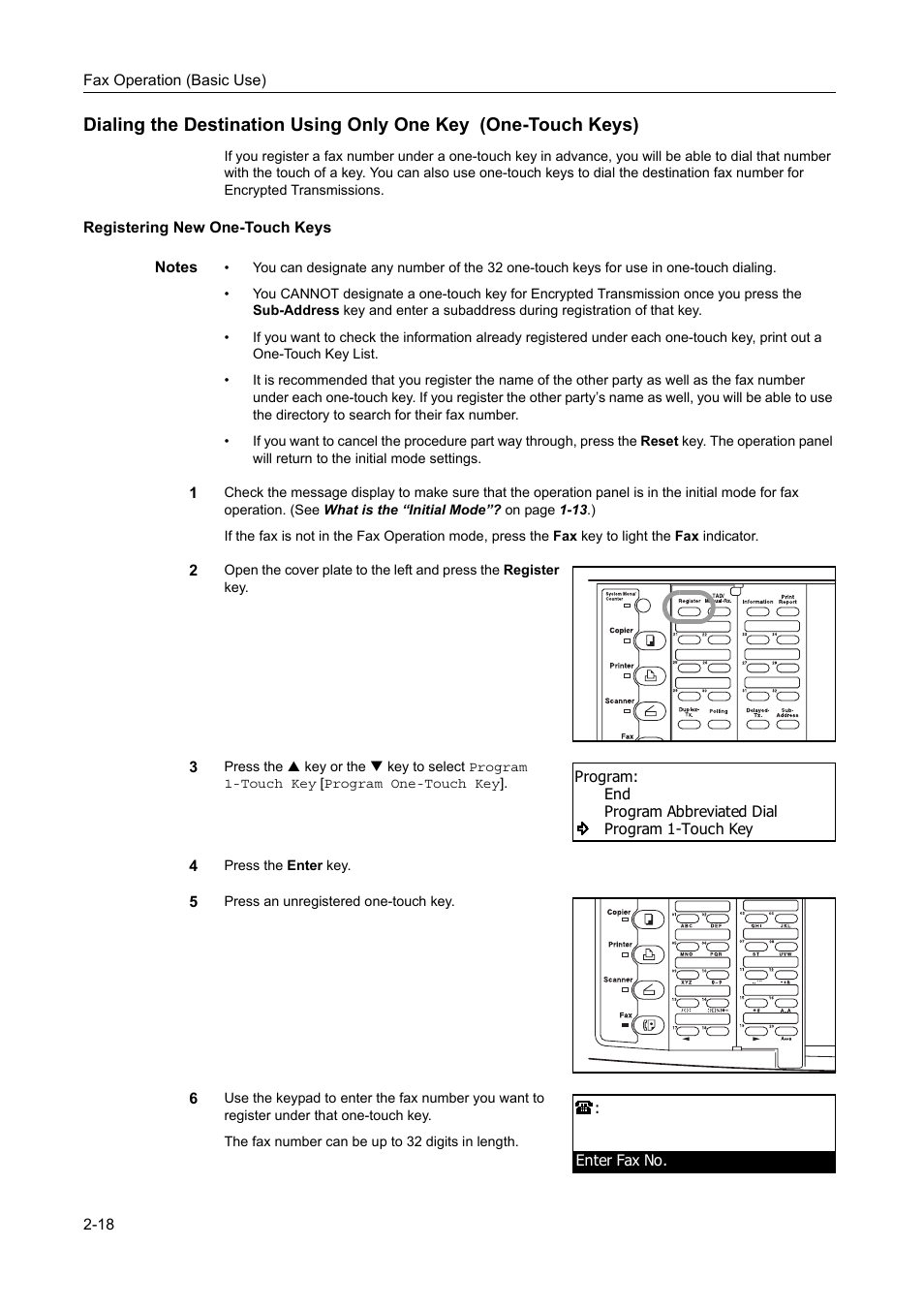 Registering new one-touch keys, Registering new one-touch keys -18 | TA Triumph-Adler DC 2116 User Manual | Page 54 / 219
